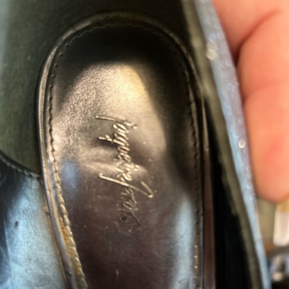 Metallic silver  open toe high heels 9 - Picture 7 of 7